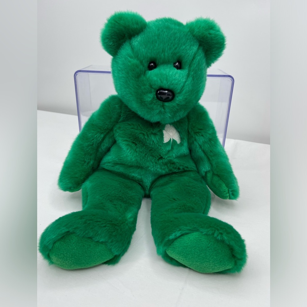 Ty Beanie Buddy Erin the St. Patricks Day Bear Shamrock Plush 1998 Retired